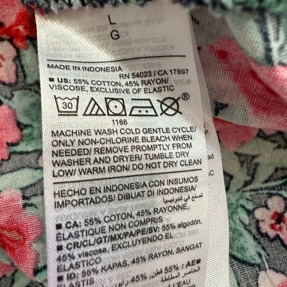 Old Navy Pink and Green Floral Dress Large NWOT - Picture 5 of 9